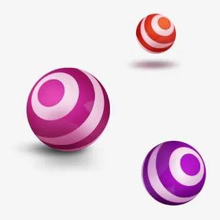 新年活动节日彩球免抠