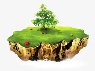 漂浮的小岛免抠