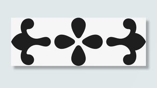 角花底纹花型对称平面图形免抠