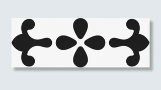 角花底纹花型对称平面图形免抠