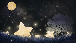 睡眠晚安星空萤火夜晚高清