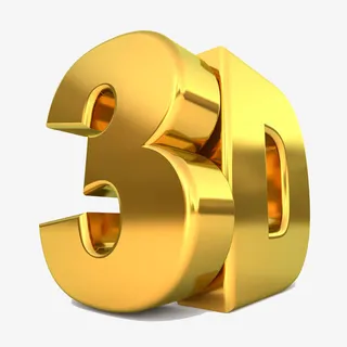 金色立体字免抠
