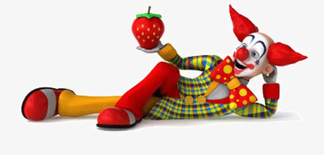 开心的小丑免抠