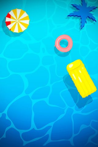 水上乐园泳池狂欢PSD素材高清