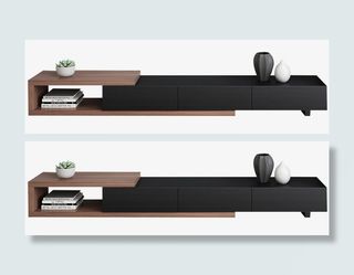长款北欧电视组合柜免抠