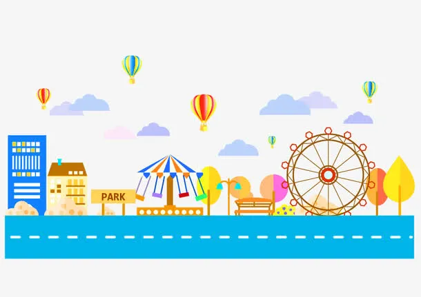 圣诞游乐园免抠