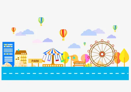 圣诞游乐园免抠