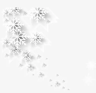 矢量立体雪花免抠