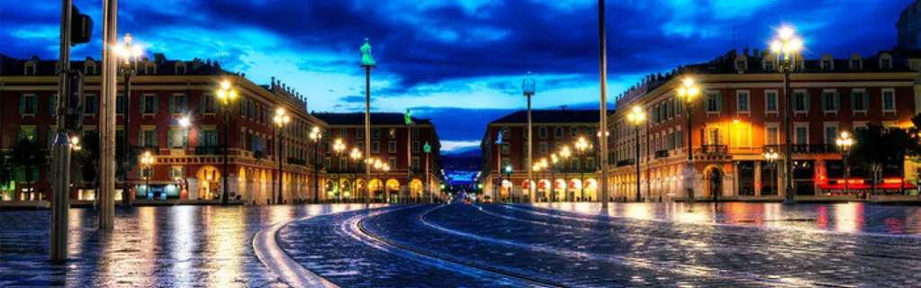 夜晚街景背景 banner高清