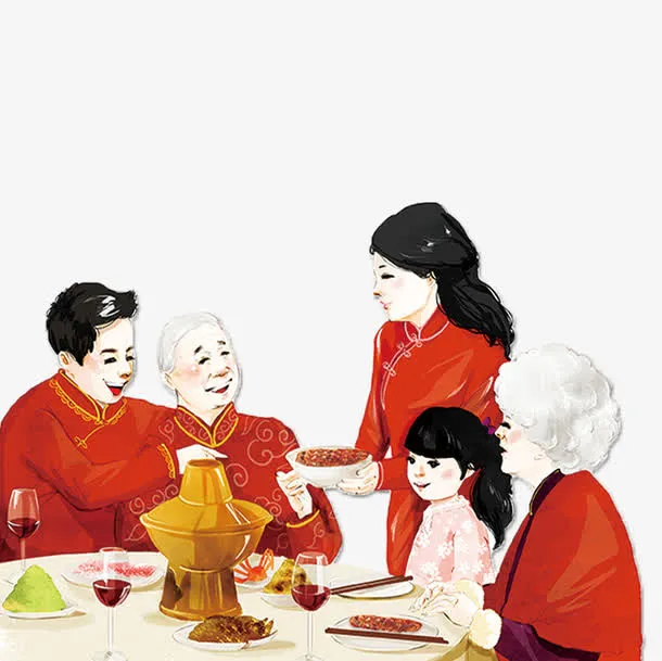 全家喝腊八粥免抠