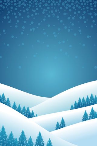 二十四节气蓝色扁平大寒海报高清