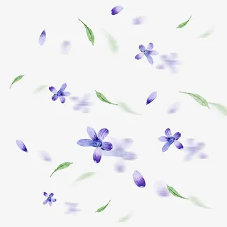 清新小花卡通插画32免抠