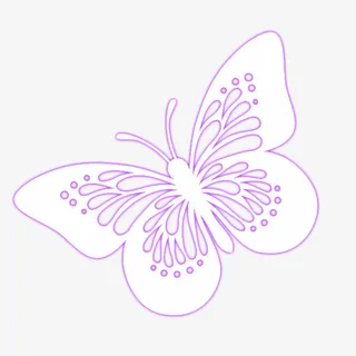 紫色蝴蝶紫色蝴蝶透明水印免抠
