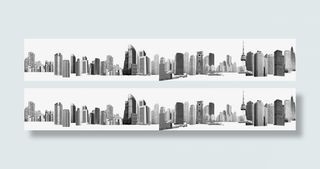 灰色城市建筑人才招聘免抠