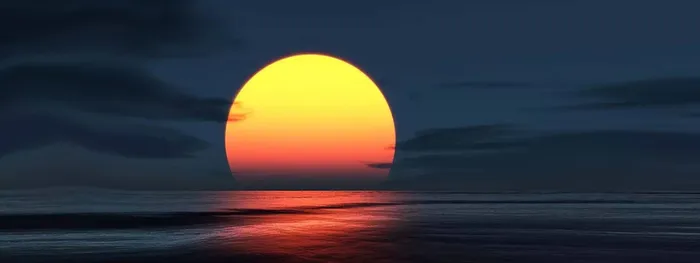 海上红日背景高清