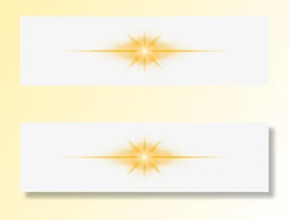 黄色闪耀光芒光明免抠