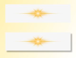 黄色闪耀光芒光明免抠