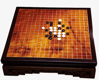 复古木制围棋棋盘儿免抠