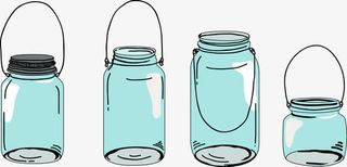 矢量简约瓶子免抠