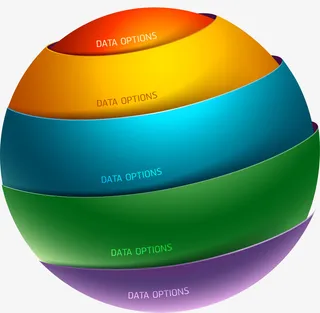 创意多彩圆球免抠