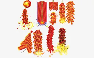 元旦节大鞭炮免抠