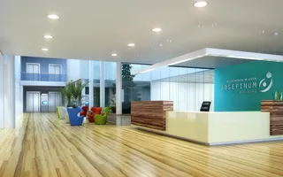 木质地板前台走廊免抠