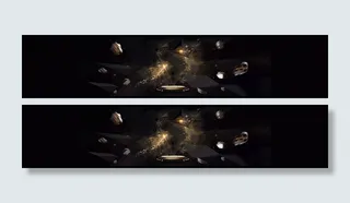 黑金酷炫大气金质感金色高清