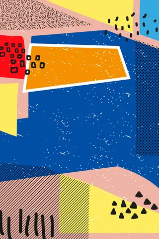 时尚简约几何图形海报高清