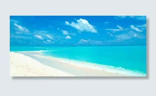 碧海蓝天沙滩背景高清