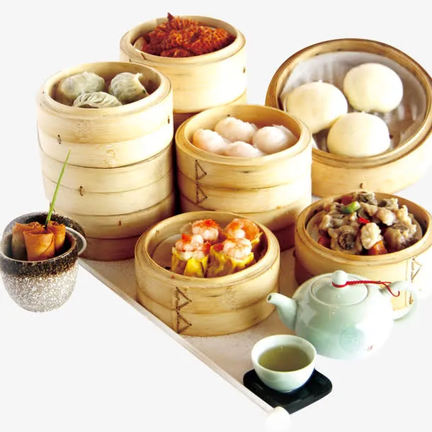 广式早茶美食合集免抠