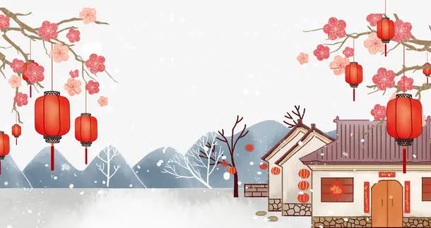 卡通春节回家过年免抠免抠