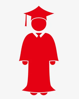 大学毕业生剪影免抠