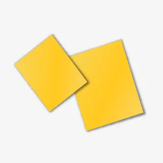 黄色的便利贴免抠