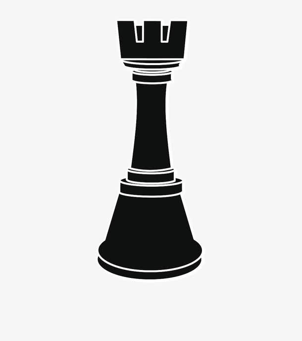 中国风黑色棋子免抠