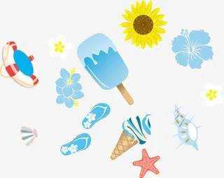 夏日俏销元素免抠