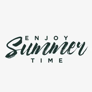 黑色summer艺术字免抠