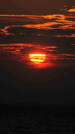 简约黎明日出手机端H5背景高清