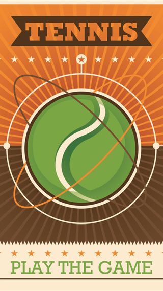 多彩条纹网球图案背景图高清