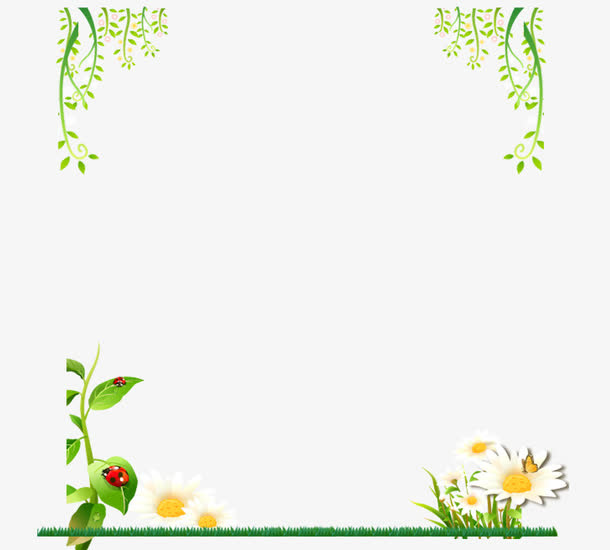 花草边框免抠