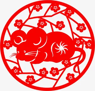 新年喜庆剪纸元素免抠