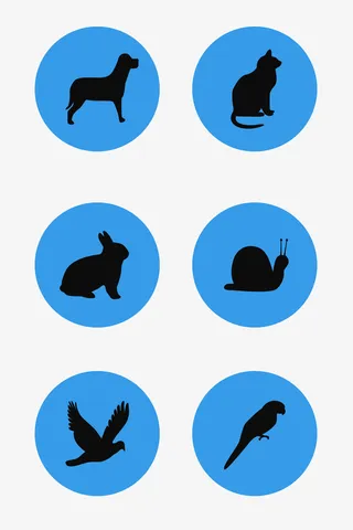 简约动物图标免抠图标元素