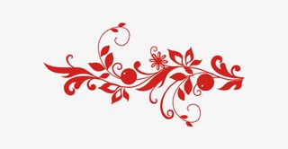 喜庆花纹免抠