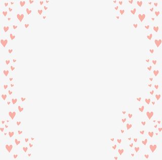 矢量手绘爱心边框免抠