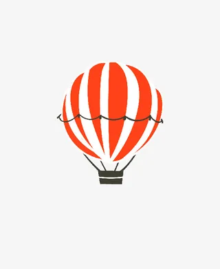 热气球夏日.夏天.元素 PNG 素材 夏免抠