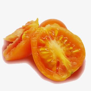 切开的黄圣女果免抠