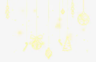 国庆节电商设计光效彩玲免抠图免抠