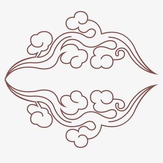 中国风，祥云，云，线条免抠