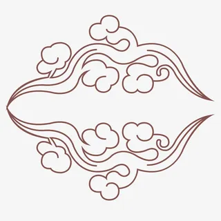 中国风，祥云，云，线条免抠