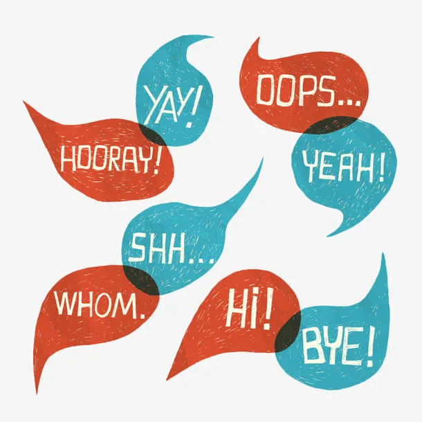 彩绘语言泡矢量素材免抠