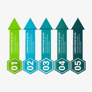 数字箭头向上设计免抠